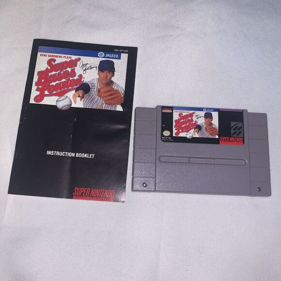 vintage Super Bases Loaded SNES (Super Nintendo Entertainment System, 1991) CIB - Picture 1 of 8